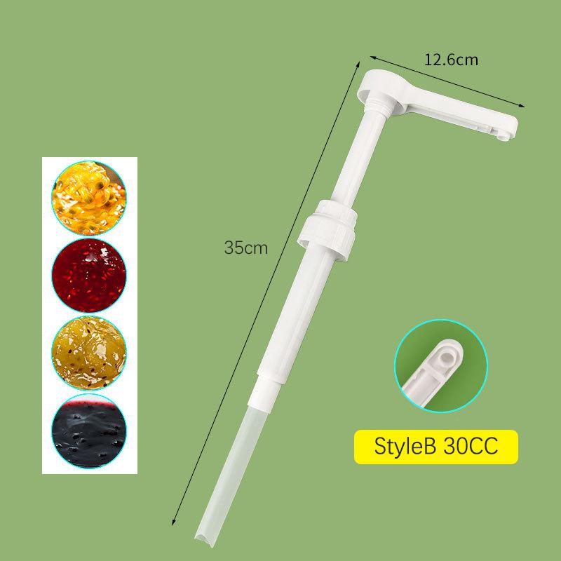 1600ml Transparent Coffee Syrup Bee Drip Double Scale Storage Dispenser pump Bottle Squeeze milk Bottle Honey Jar Container