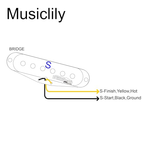 Wilkinson Vintage Tone Alnico V Strat-Style Gitarren-Bridge-Pickup, Weiß