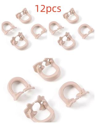 12 stücke Dental Dam Gummi Klammer Schnitts Matrix Band Molaren Barriere Clips Autoklavierbar Mit mit Matrix Bilden Blätter