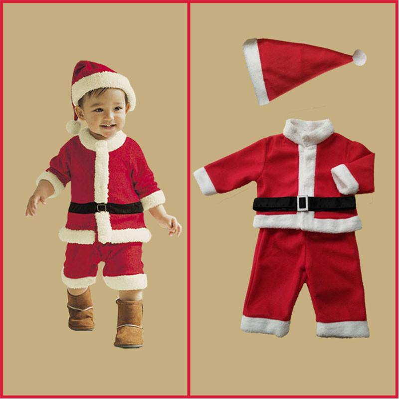 Luxurious Children's Christmas Costumes Santa Claus Boys And Girls Ensemble For Festive Fun