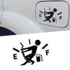 Autoaufkleber Ziehen Kraftstofftank Zeiger Reflektierendes Vinyl Lustiger Aufkleber Hoher Gas Aufkleber Kraftstoffanzeige Leer Aufkleber Aufkleber Auto Exterieur