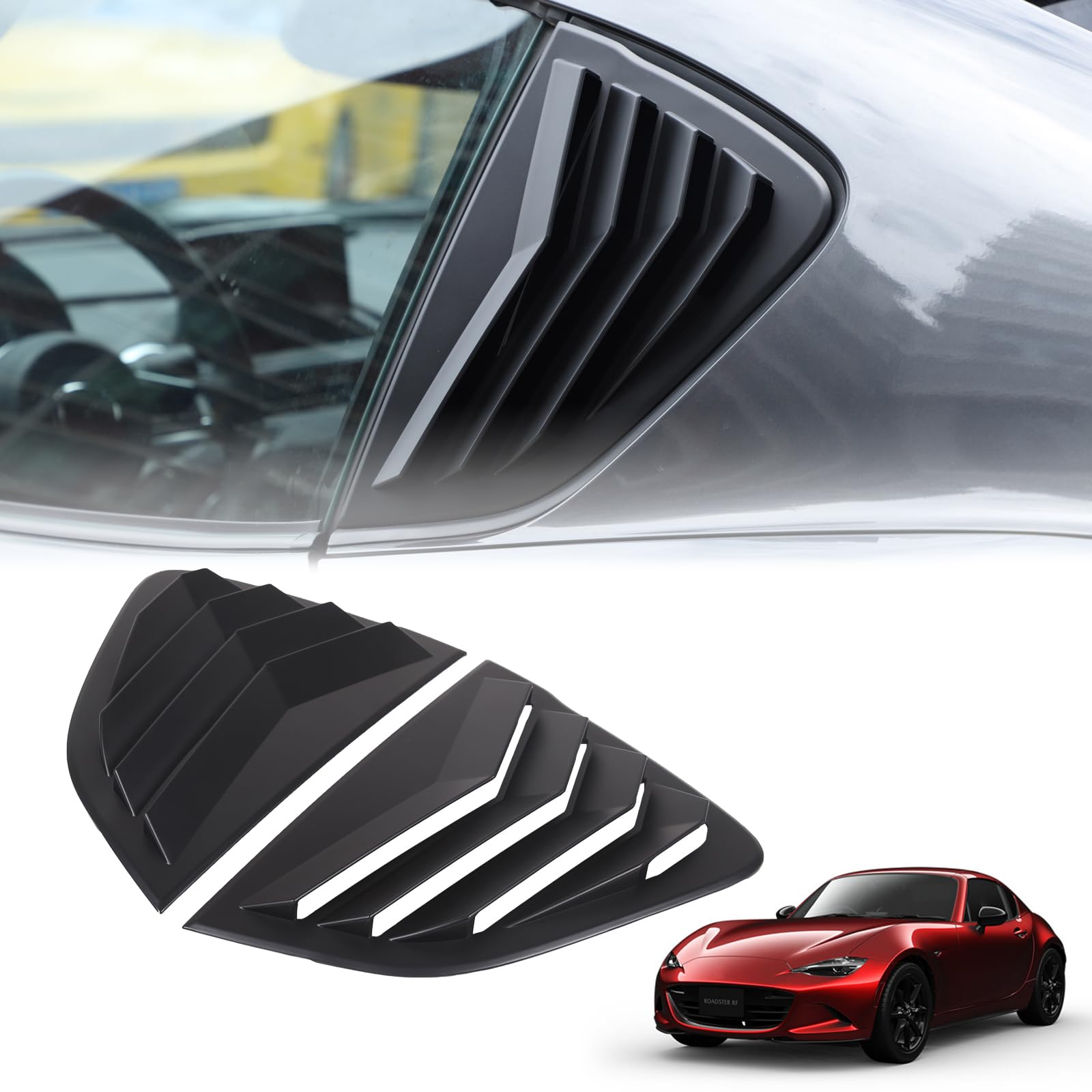 

Задние боковые жалюзи для нового Mazda Roadster RF серии ND, включая жалюзи боковых вентиляционных отверстий и жалюзи заднего стекла, изготовленные из легкого