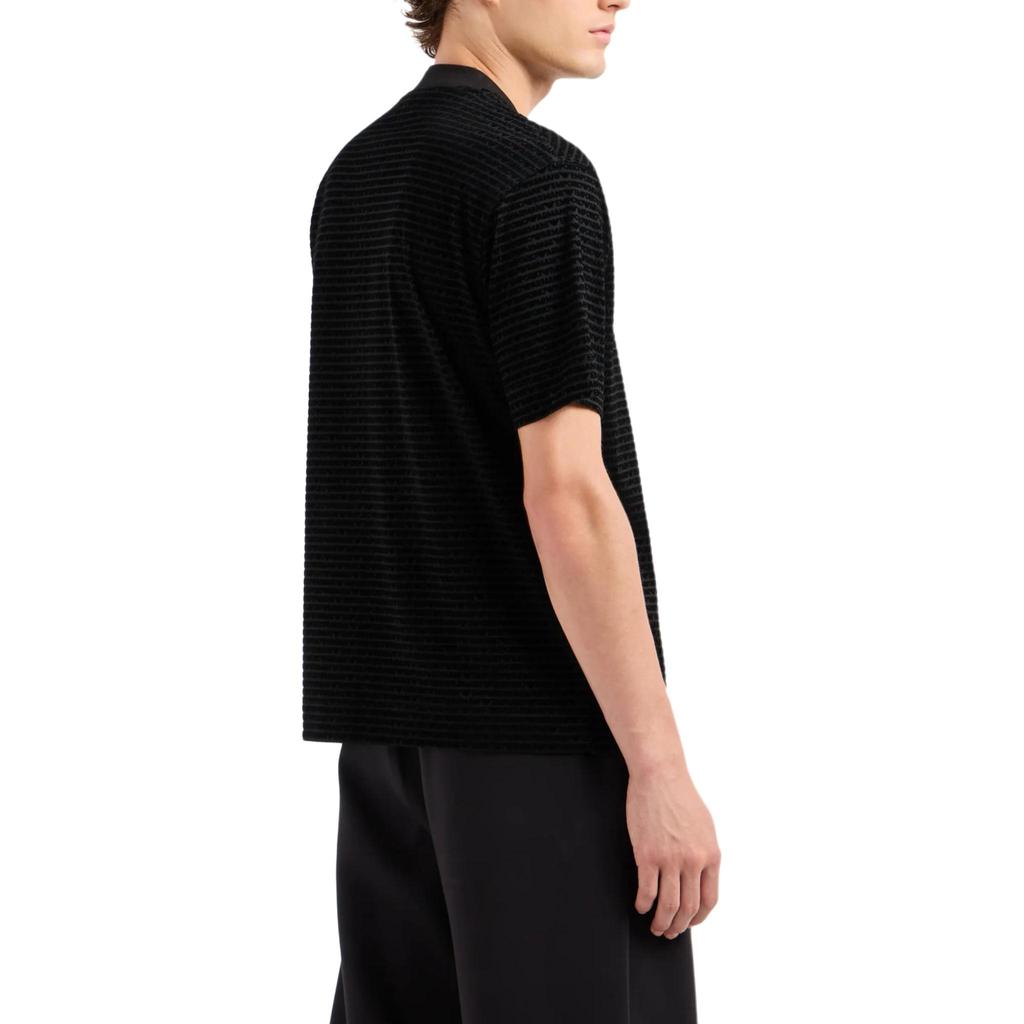 Emporio Armani Ss24 Logo Print Crew Neck Short Sleeve T-Shirt Men tops Black 6D1TD5-1JOSZ-0999
