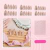 30-Piece Wearable Short Nail Art Set: Stylish High-Grade Fake Fingernail Stickers