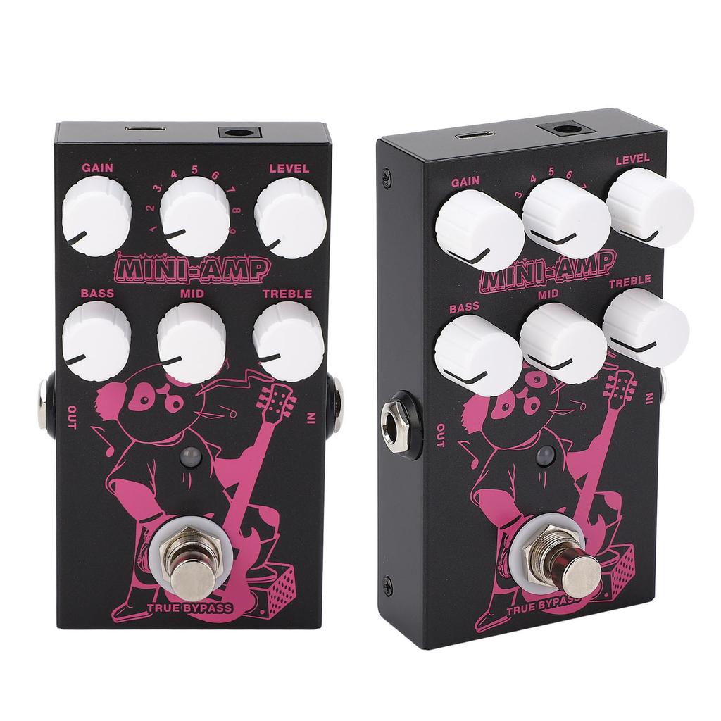 E-Gitarrenpedal 3 EQ Einstellbar 9 Musikeffekte E-Gitarren-Effektgerät für Auftritte