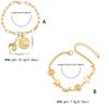Stylish Celestials Charm Bracelet Featuring Moon Stars Adjustable 14K Gold Chain Wrist Jewelry for Parties Gatherings