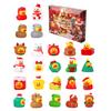 24Pcs Christmas Rubber Ducks Advent Calendar 24-Day Countdown Box Fun Decorative Kids Gift Xmas Stocking Stuffer