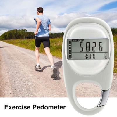 Tragbarer digitaler 3D-Schrittzähler für Gehentfernung, Fitness, Kalorientraining, Schrittzählung