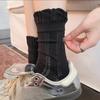 Gray Lace Stockings - Summer Lightweight Ankle-length Cotton Stockings with Ballet-style Stacked Design