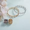 Douyin Internet celebrity with the same telescopic ring, a two-wear new creative magic telescopic ring deformable copper bracelet