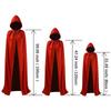 Cape Stand Collar Cap Reversible Black Red Cape Adult Kids Vampire Cape Halloween Party Cosplay Costume Men Women Clothes