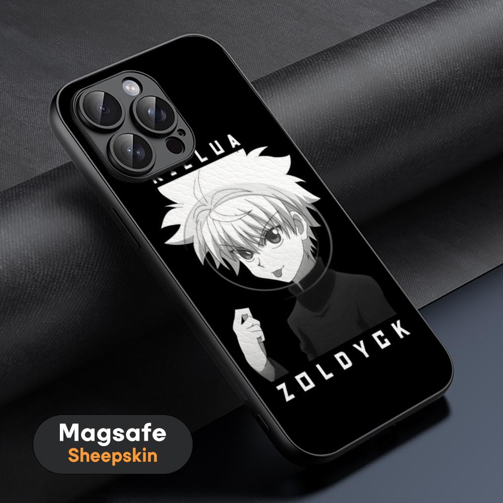 

Classic cool Hunters-X ins Phone Case For iPhone 16 15 14 13 12 11 Plus Pro Max High-end Luxury Magsafe Sheepskin iPhone 12 Pro Max