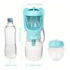 Dual Storage Dog Travel Water Bottle Lightweight Walking Pet Drink Cup  Pet Road Trip