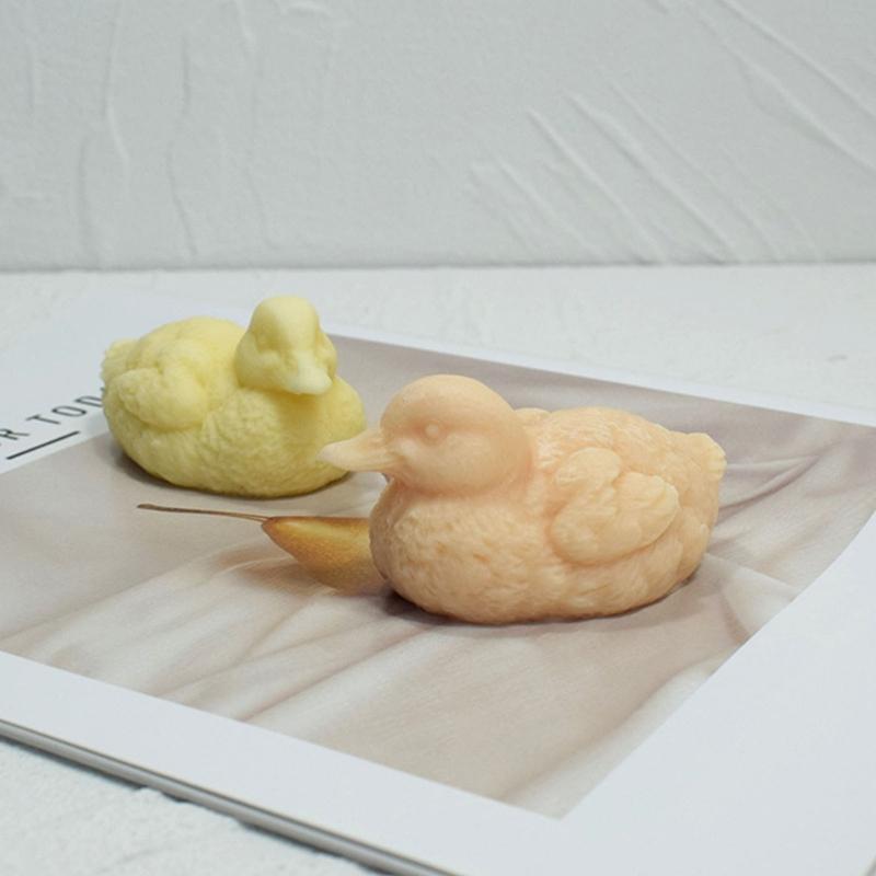 Swimming Duck Shape Silicone Molds Scented Candle Table Ornament Mould Nonstick