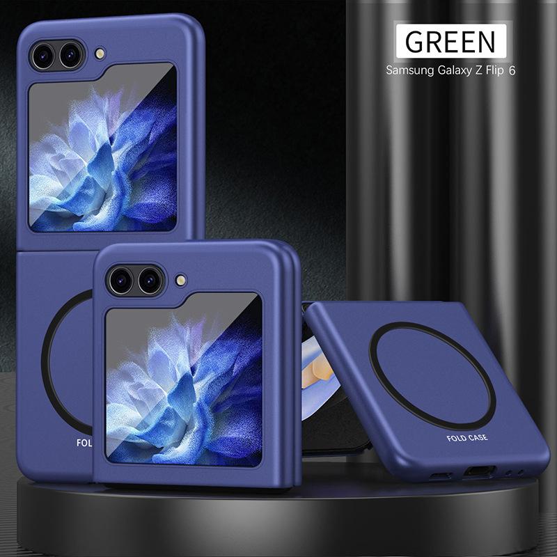 Suitable for Samsung Galaxy Z Flip8 phone case, magnetic skin-feel, foldable screen, full protection, anti-drop cover