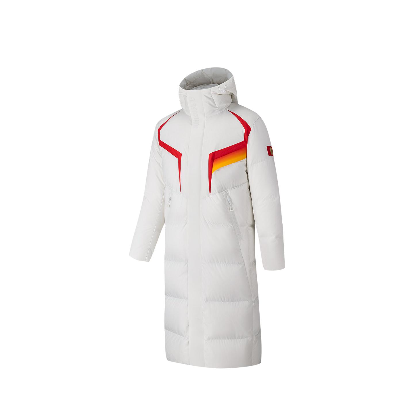 

Anta Iconic Olympic Culture Warm Waterproof Long Down Jacket Unisex Outerwear 172618902-1 XL