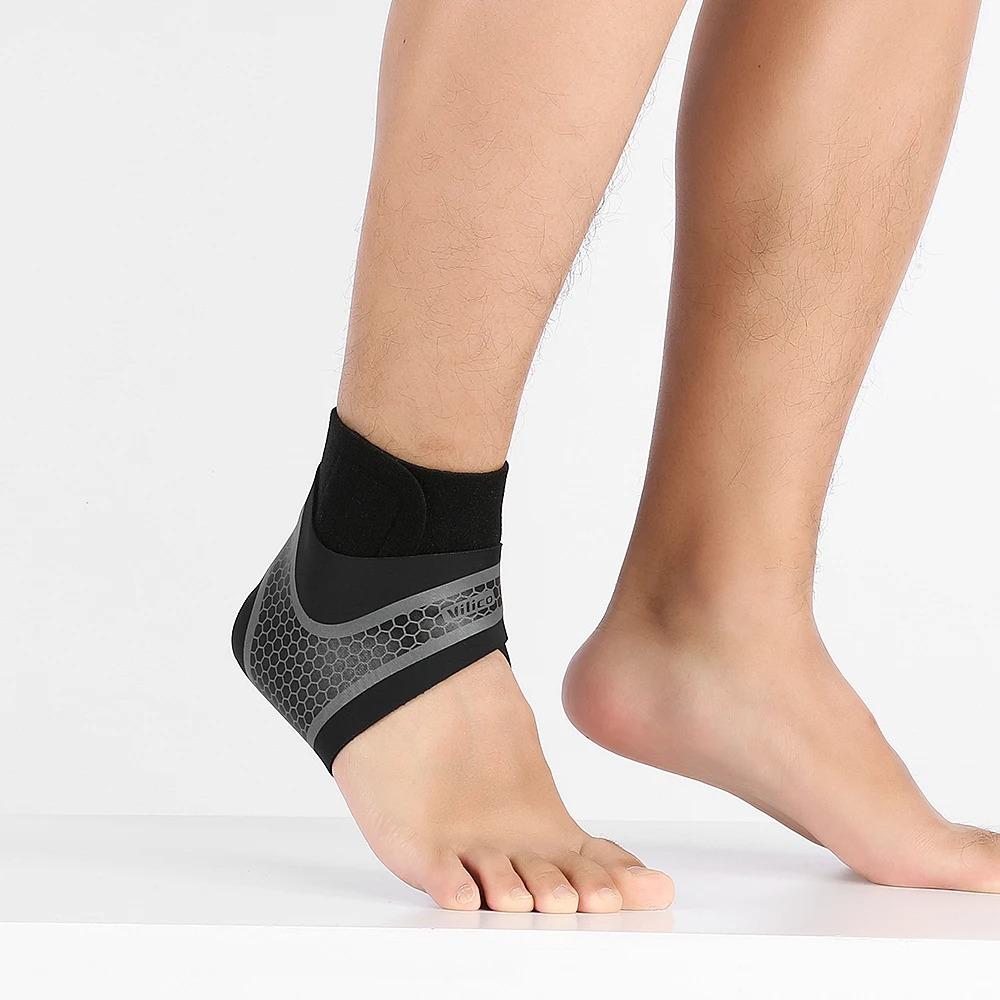 1 Pcs Nylon Ankle Support Bandage Compression Ankle Brace For Gym Fitness Basketball Football Running Sports Injury Prevention