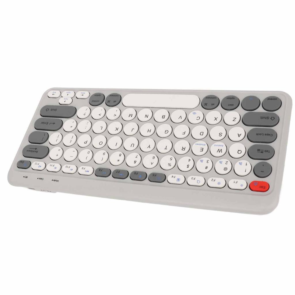 Compact Round Keycaps   Keyboard Wireless   2.4G Dual Mode Portable Slim Keyboard for   for   for