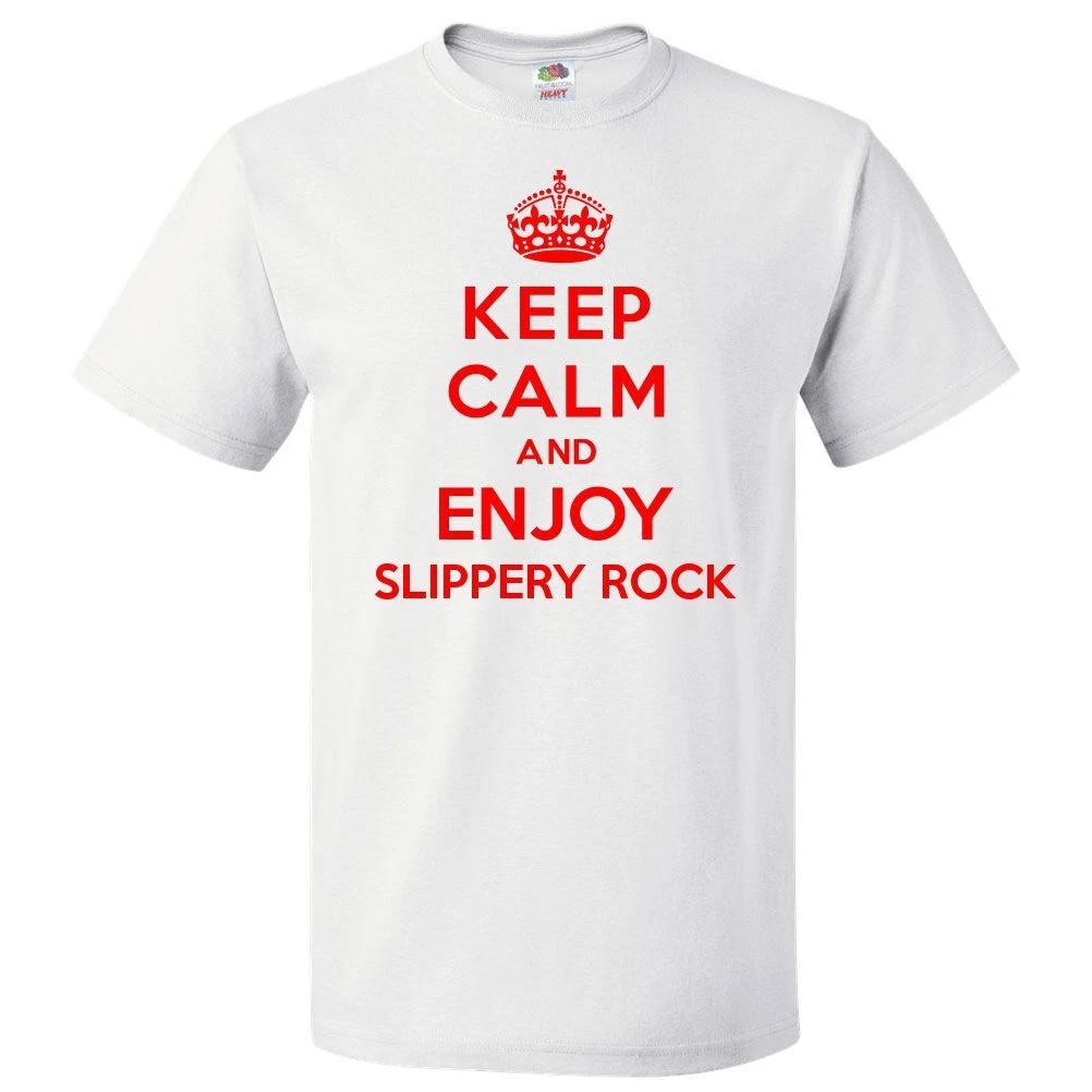 Keep Calm and Enjoy Slippery Rock T shirt Funny Tee 2XL