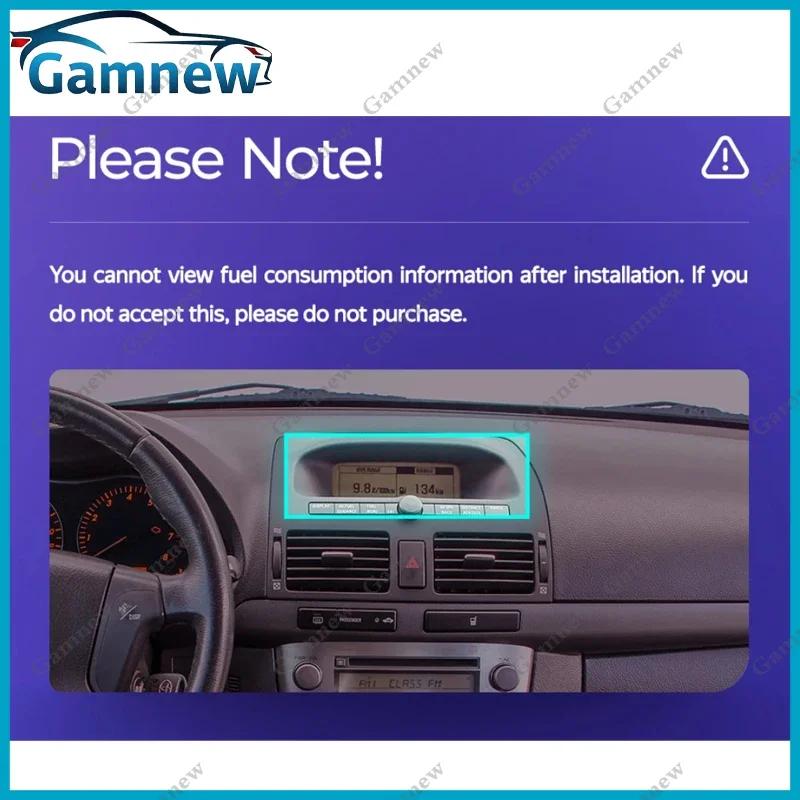 9 Inch Car Frame Fascia Adapter Cable Android Radio Dash Fitting Panel Kit For Toyota Avensis T250 2002-2008