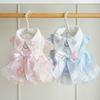 Pet Dog Winter Dress Poodle Teddy Cat Devon Rex Princess Style Knit Skirt Outfit