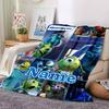 Benutzerdefinierter Name Monster AG Abenteuer Flanell Decke für Super Weiche Niedliche Komfort Decke für Reise Bettwäsche Couch Sofa Decke