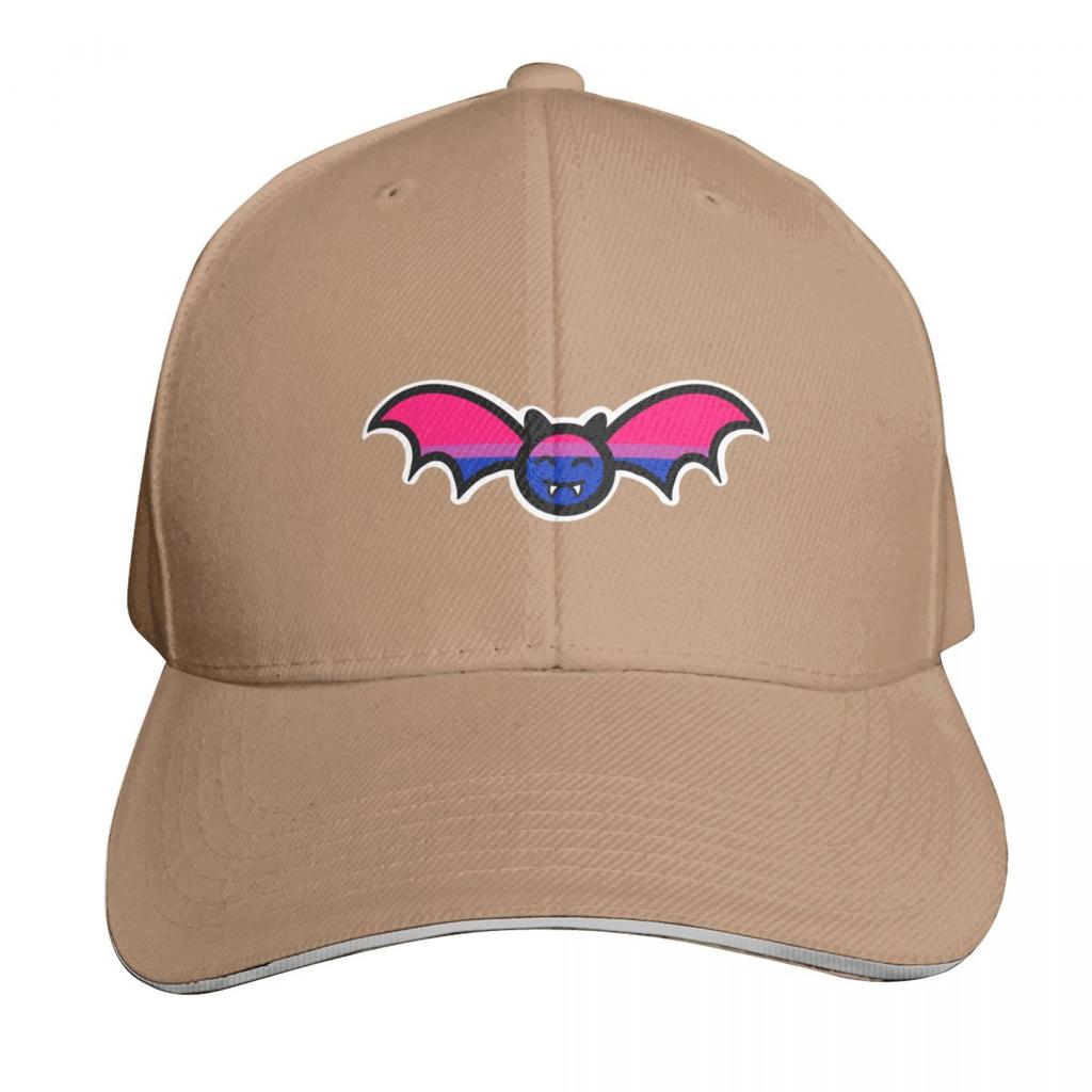 Bisexual Pride Bat Baseball Cap Black Visor New In The Hat Cute Womens Hats For The Sun Unisexs