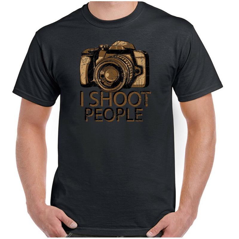 Fotografie T-Shirt je tire les gens Fotograf Herren Lustige Kamera DSLR Linse S