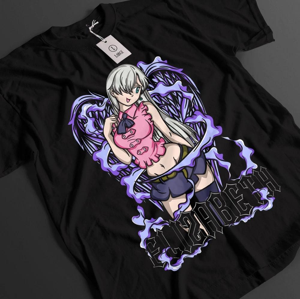 Seven Deadly Sins Shirt Elizabeth Tshirt Meliodas TShirt Ban Anime Unisex Tee S