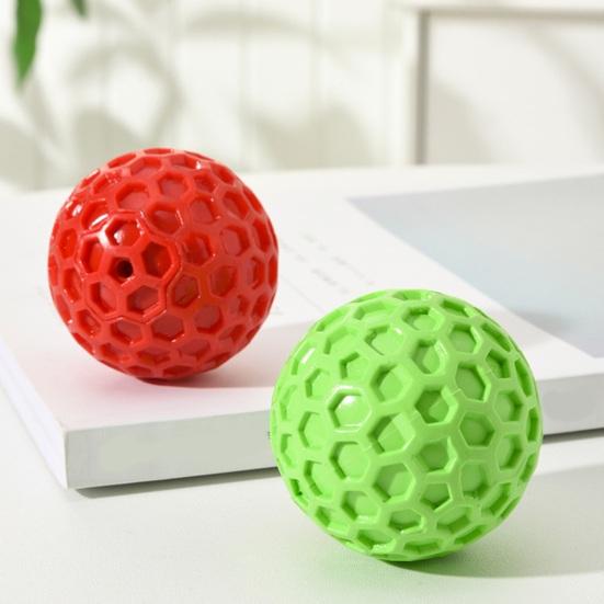 Tough Dog Chew Toy Indestructible Dog Chew Ball for Aggressive Chewers Interactive Squeaky Ball Toy for Large Medium Dogs