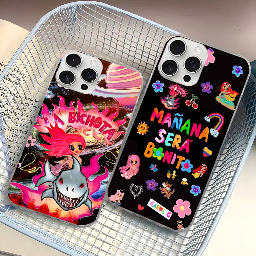 Karol G Manana Sera Bonito Phone Case For iPhone 11 12 13 14 15 16 17 Plus Pro Max Satin Glossy Colorful
