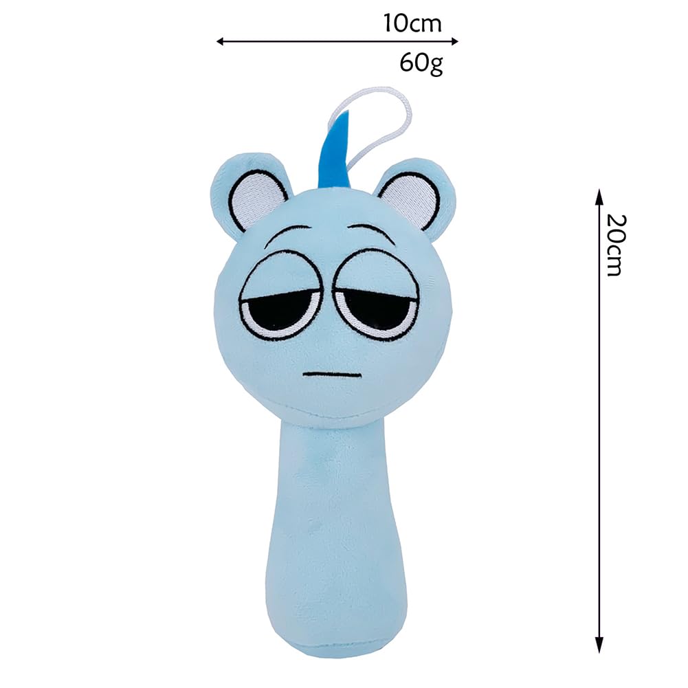 Muñecos de Peluche Splunky, Juego de 5, Personaje Singing Monsters, Juego de Terror, Mercancía Moe, Linda Decoración de Habitación, Regalo de Cumpleaños, Navidad para Niños y