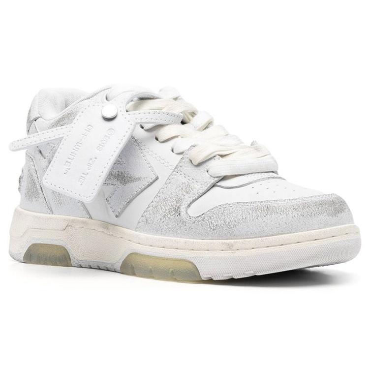 (WMNS) Off-White Out Of Office Low-Top Sneaker 'Grey White' Women's OWIA259S23LEA0050101