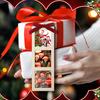 Yousheng Christmas Photo Frame Ornament Wooden Hanging Decoration with 6 Photo Frames Photo Strip Frame with Hanging Loop for Xmas Tree Decor