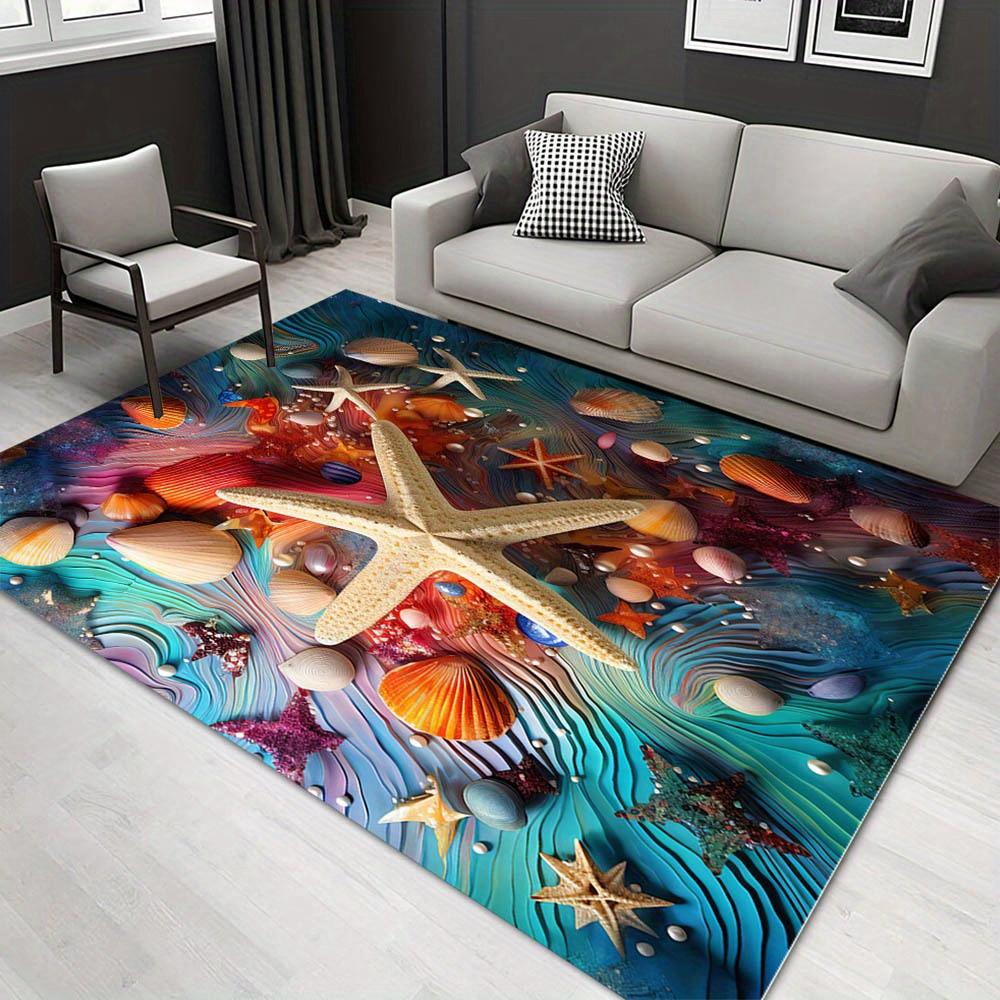 

1pc 24361513490 Pattern Carpet, Area Rug For Living Room Bedroom Room Bed Chair Laundry Entryway Corridor Yard Non-slip Outdoor Camping Rug 60cm by 90cm