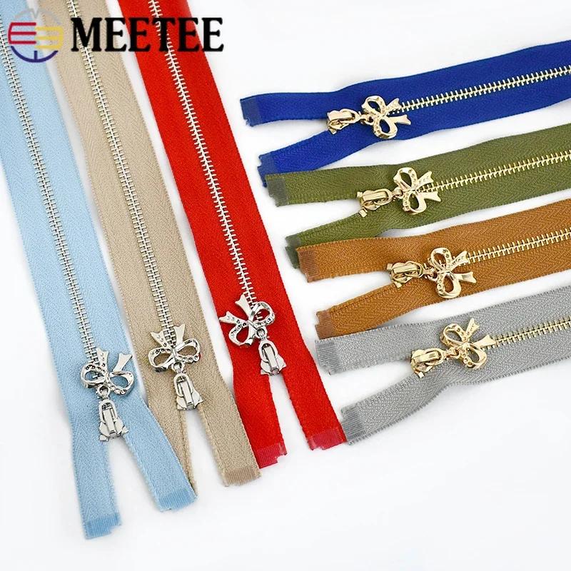 3Pcs Meetee 3# 15-70cm Metal Zippers Bag Clothes Sewing Zipper Closure Jacket Pocket Decor Zips Repair Kits DIY Accessories