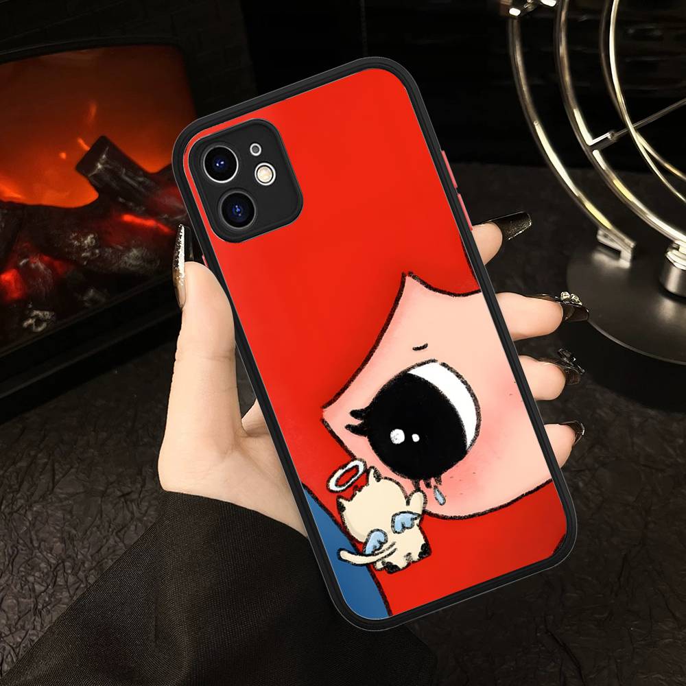 

Comic Girl Phone Case For IPhone 16 15 14 11 12 13 Pro Max Plus 12 XS Max Back Cover Matte Case iphone 13pro max