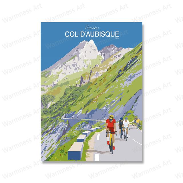 World City Cycling Race Ciclism alpin Artă de perete Pictură în ulei Printmaking Bicicletă Sports Poster