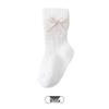 Girls' Ultra-thin Mesh Stripe Leggings with Bow - Anti-mosquito Tights for Baby and Children