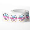500 Stickers/Roll Thank You Self-Adhesive Labels Round Colorful Appreciation Tags Recommended for Handmade Baking Beverage Business Owners Gift Cards