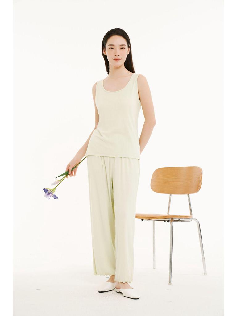 2026 Spring/Summer Women's Sleeveless Solid Color Slimming Vest Top Pullover Base Layer
