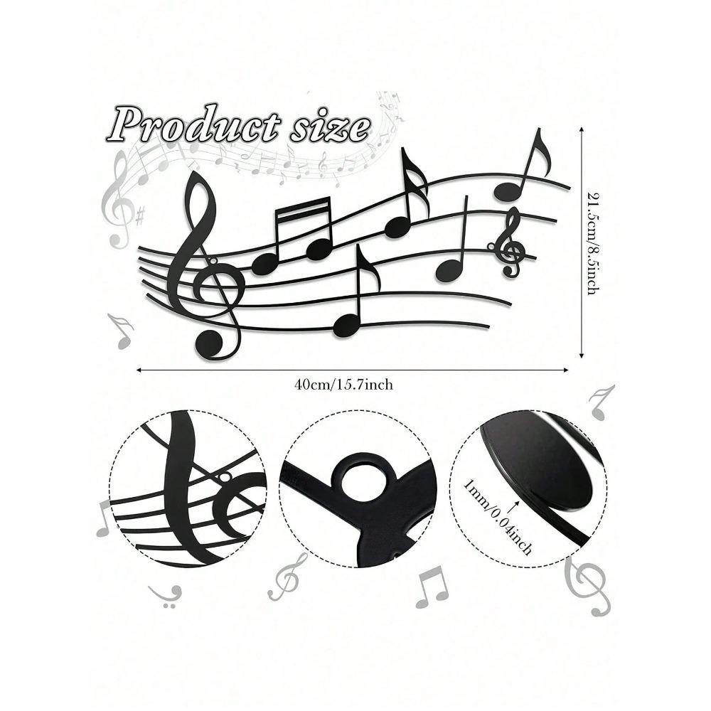 1 шт. Декор стены в виде ноты Металлическое искусство Железное ремесло Домашний декор