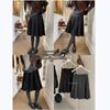 Korean Style Petite Wool Midi Skirt - Pleated & Slimming for Autumn/Winter