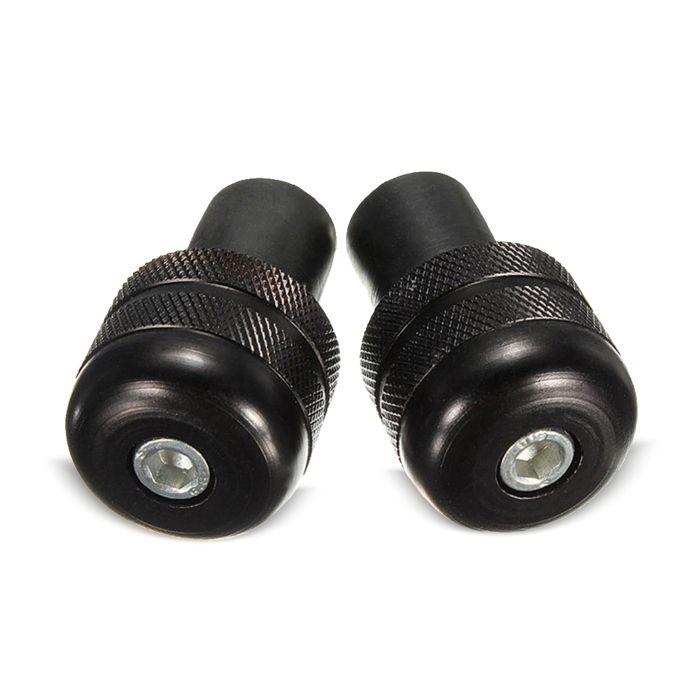 Tourtecs LE6 Handlebar Ends / Weights for Motorcycle Universal Handlebar Black