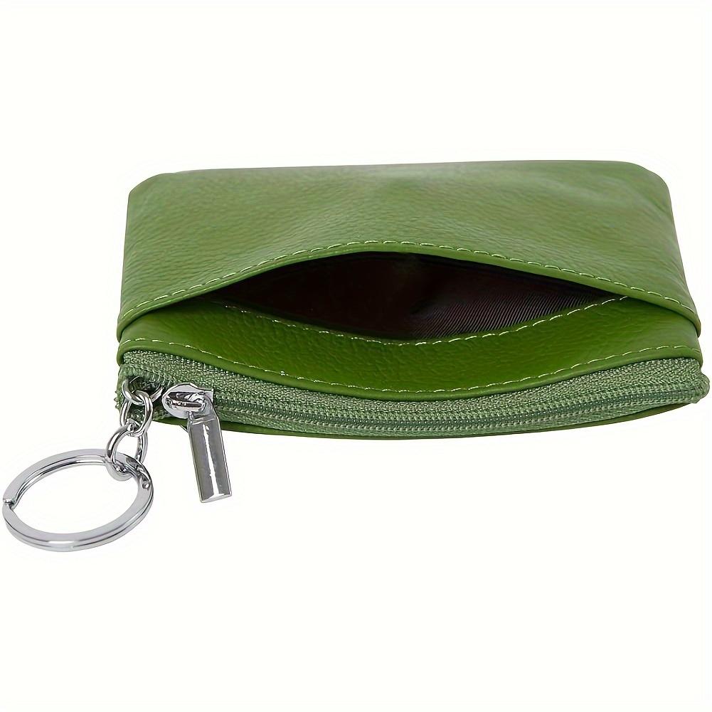 Porte-monnaie en cuir véritable pour femme, Mini pochette en peau de vache, Mini portefeuille avec chaîne