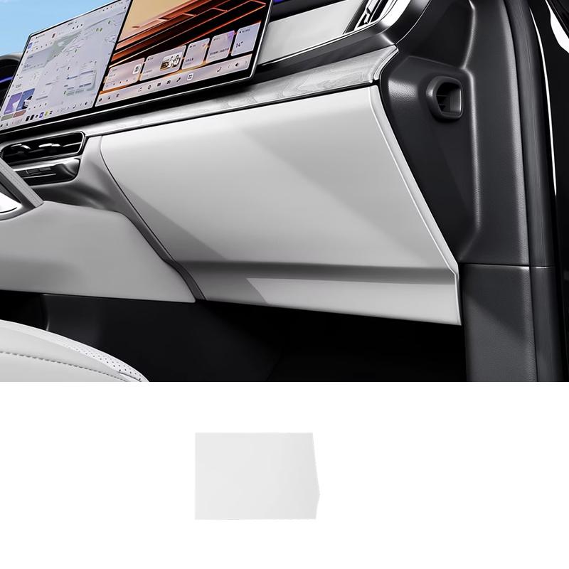 For Zeekr 8X 2026 Main Driver's Panel Glove Box Anti-kick Pad Leather Protective Cover Car Interior Accessories