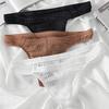 2Pcs Men Briefs Thin Perspective Mesh Yarn Sexy Low-Waisted Seamless Panties Breathable Embossed