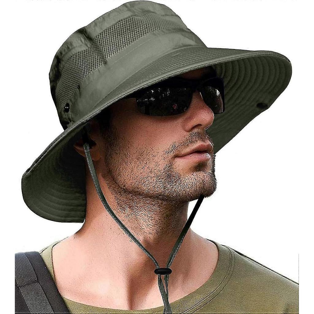 Fishing Hat UPF 50+ Wide Brim Sun Hat for Men and Women, Mens Bucket Hats with UV Protection for