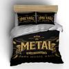 Skulls, skeletons, guitars, text. Bedding sets Duvet cover sets Duvet covers Pillowcases(1* Duvet Cover 2* Pillowcases without duvet insert)