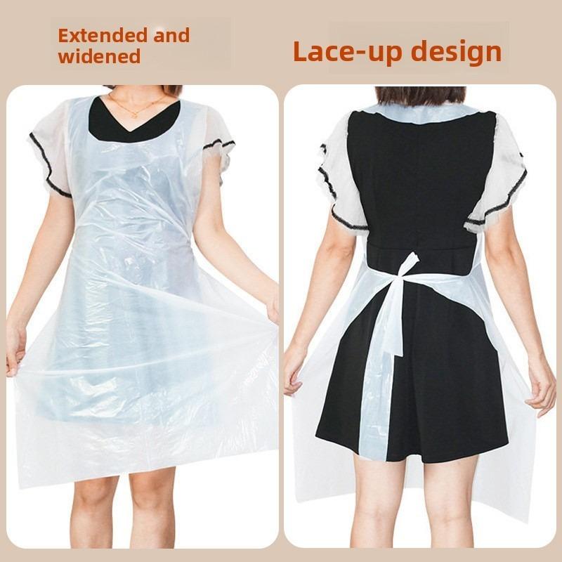 10-80PCS Disposable Plastic Apron Waterproof Oil Proof for Painting Picnic Party Medical Use Adults Kids Art Craft Cooking